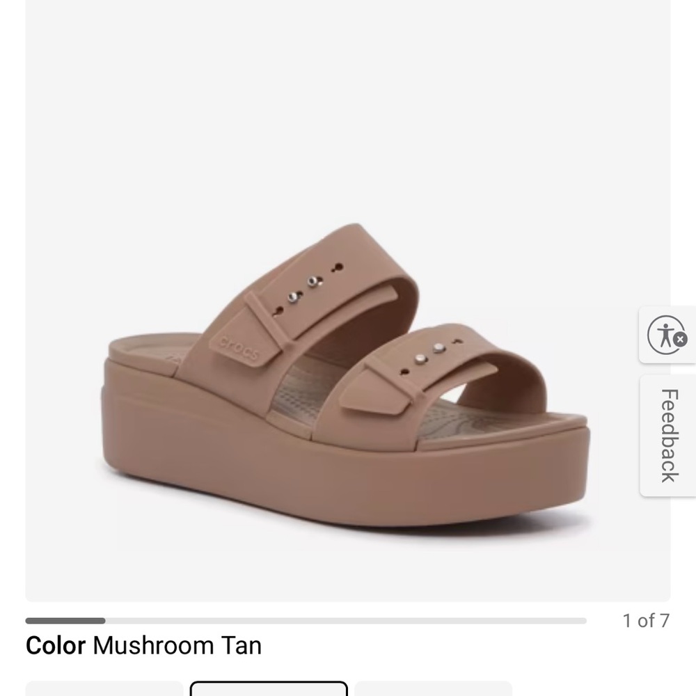 CROCS Brooklyn Buckle Wedge size 9